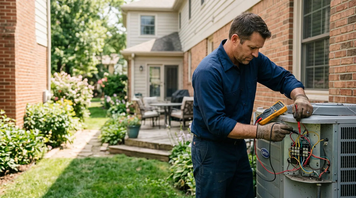 HVAC technician working near Partlow, VA